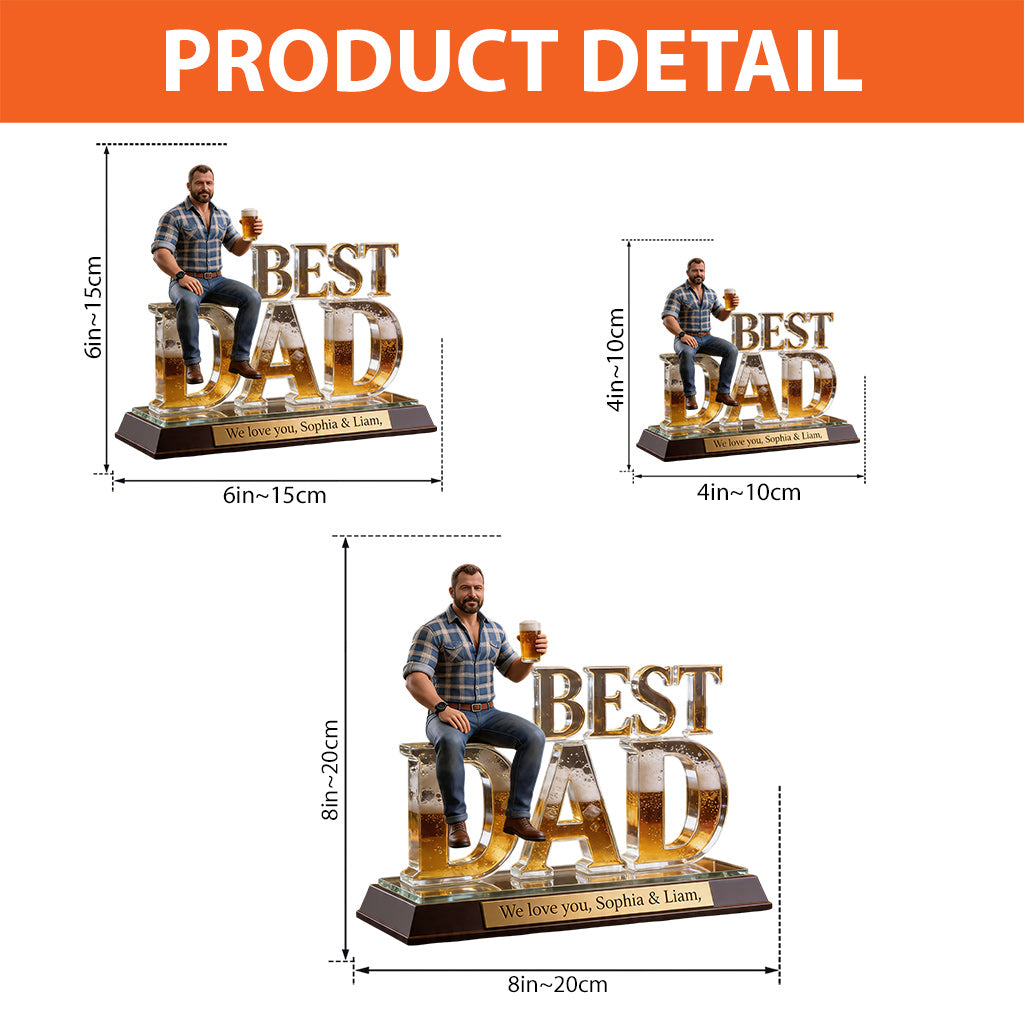 Custom Any Photo - Personalized Father Custom Shaped Acrylic Plaque