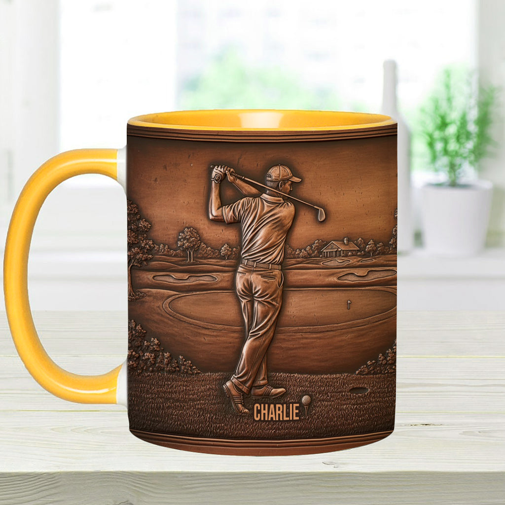 The Best Golfer - Personalized Golf Accent Mug