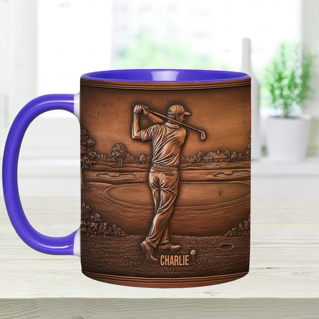 The Best Golfer - Personalized Golf Accent Mug