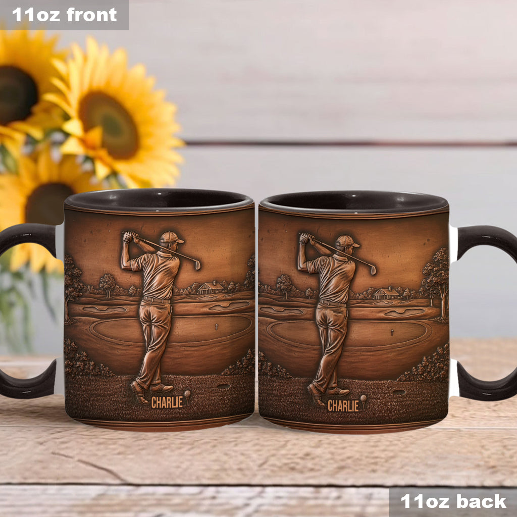 The Best Golfer - Personalized Golf Accent Mug
