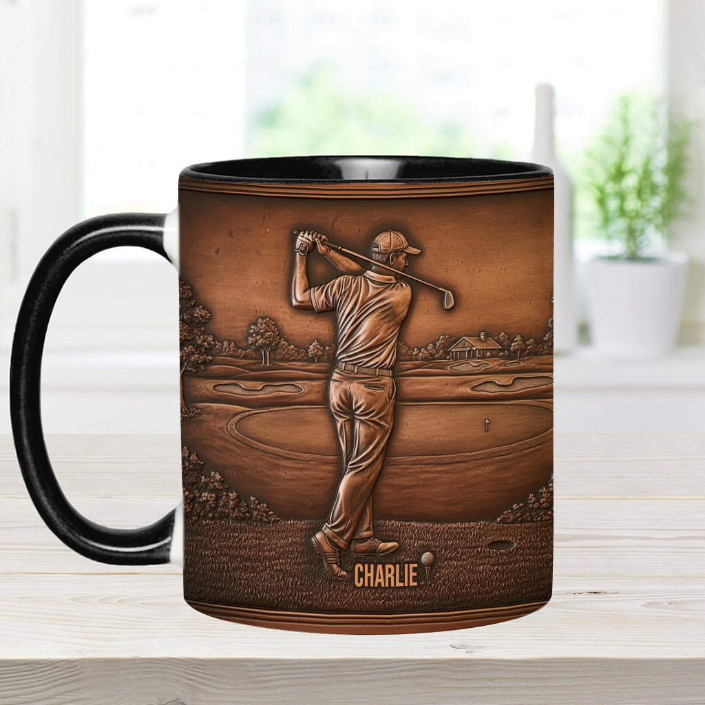 The Best Golfer - Personalized Golf Accent Mug