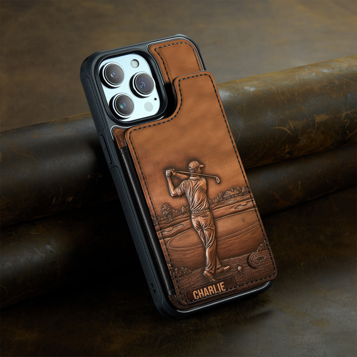 The Best Golfer - Personalized Golf Fully Printed Wallet Phone Case