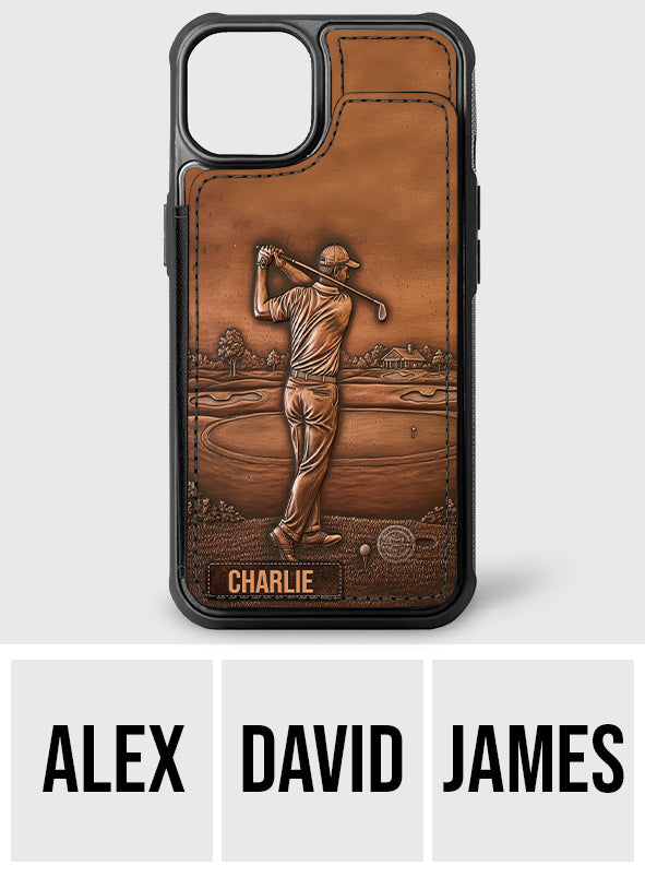 The Best Golfer - Personalized Golf Fully Printed Wallet Phone Case