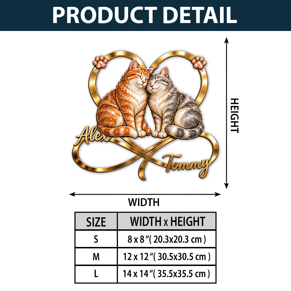 You & Me We Got This - Personalized Cat 3D Printed Cut Metal Sign