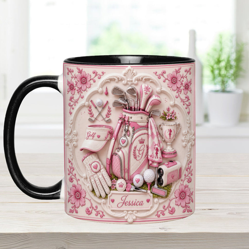 Live Love Golf - Personalized Golf Accent Mug