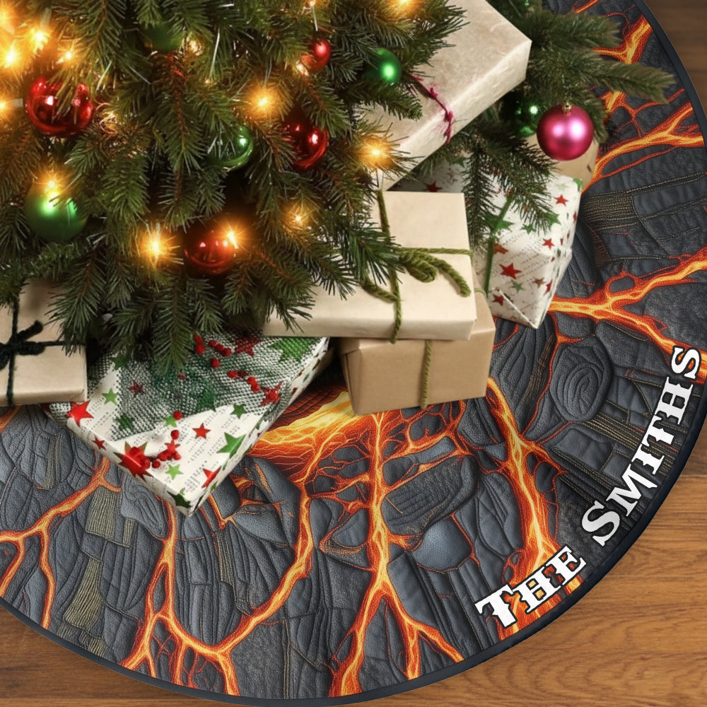 Strong Dragon - Personalized Dragon Shaped Tree Skirt