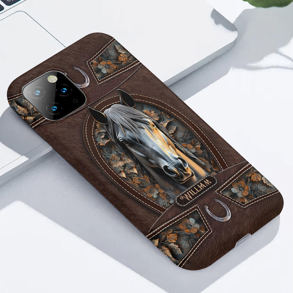 Love Horse - Personalized Horse Full Print Phone Case