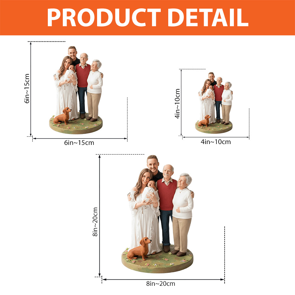 Combine Any Photo Perfect Meaningful Gift - Personalized Family Custom Shaped Acrylic Plaque