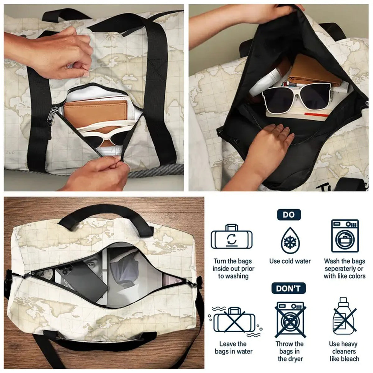 Born To Ride - Personalized Biker Duffle Bag