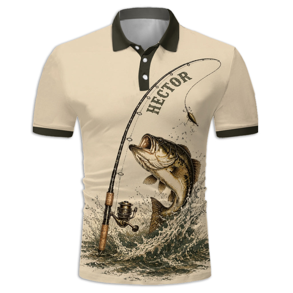 Love Fishing - Personalized Fishing Polo Shirt
