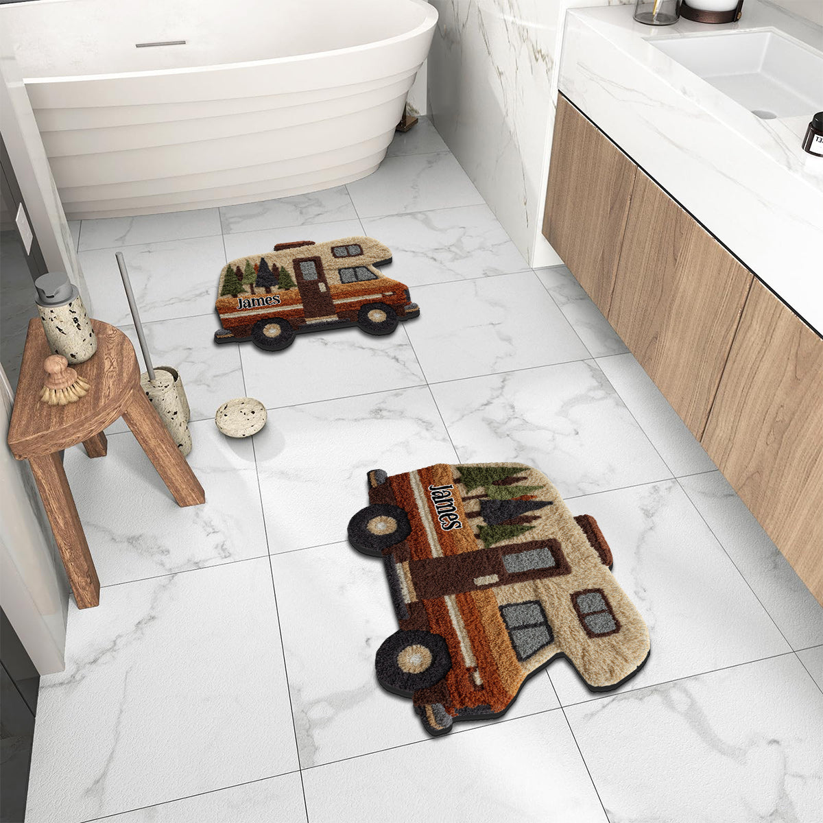 Our Adventure - Personalized Camping Non-Slip Tufted Rug