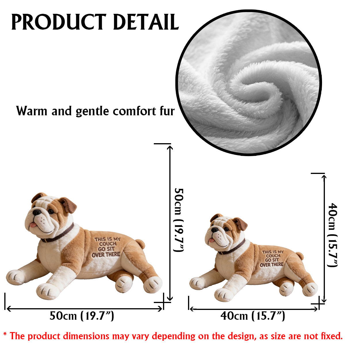 This Is My Couch - Personalized Dog Faux Fur Shaped Pillow