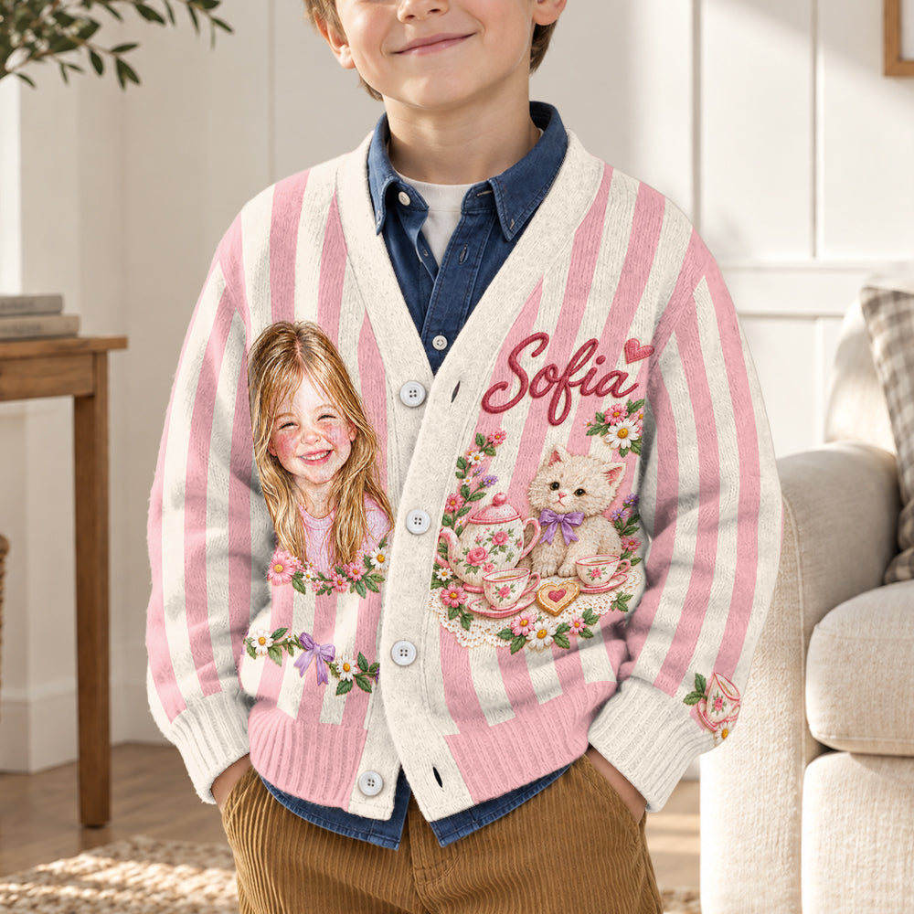 Gift for Kids - Personalized Kid Cardigan Sweater