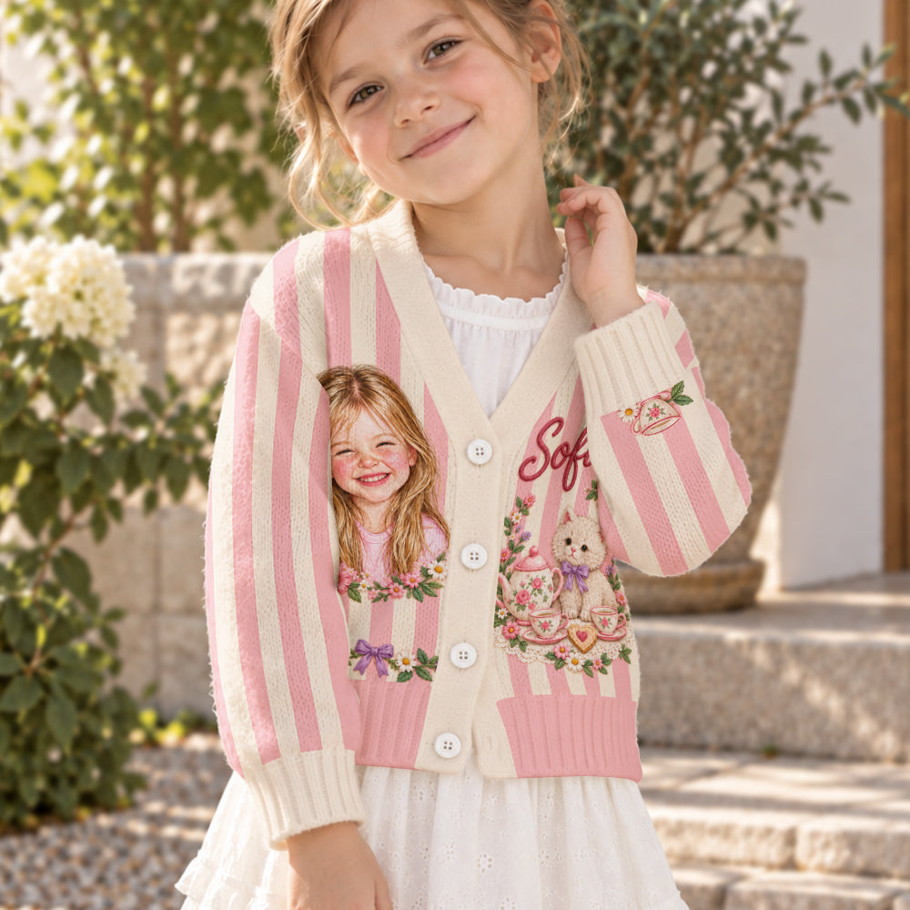 Gift for Kids - Personalized Kid Cardigan Sweater