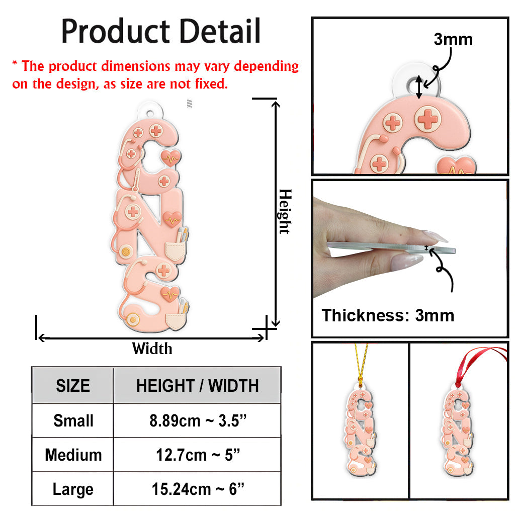 Merry Christmas - Personalized Nurse Ornament