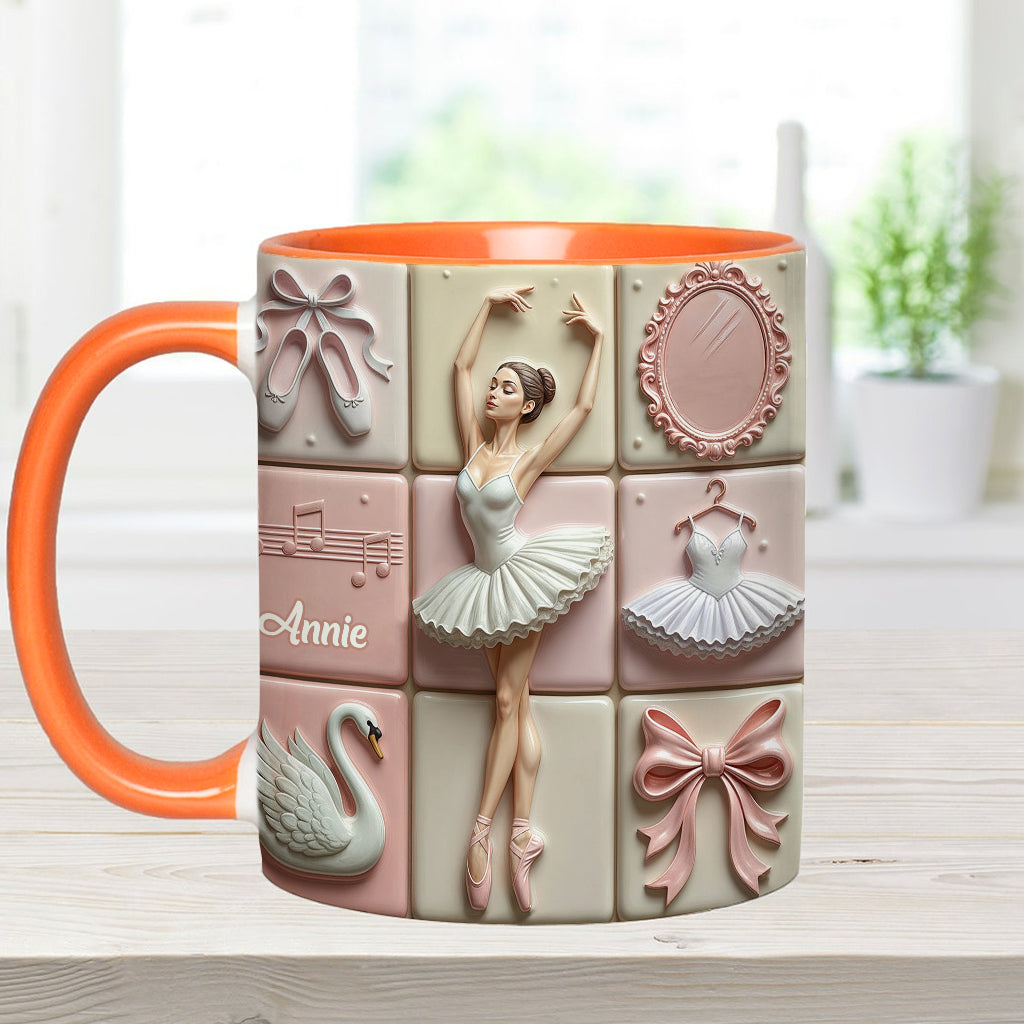 Love Ballet - Personalized Ballet Accent Mug