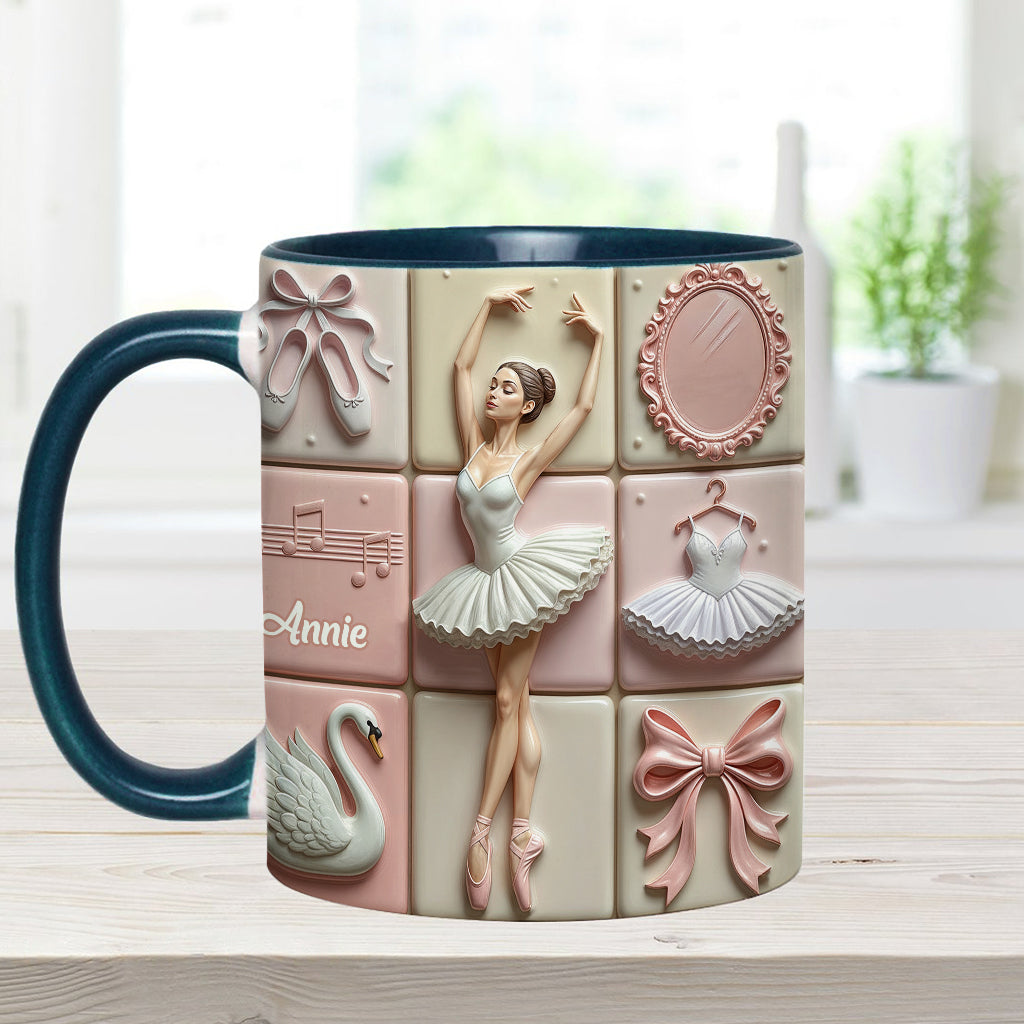 Love Ballet - Personalized Ballet Accent Mug