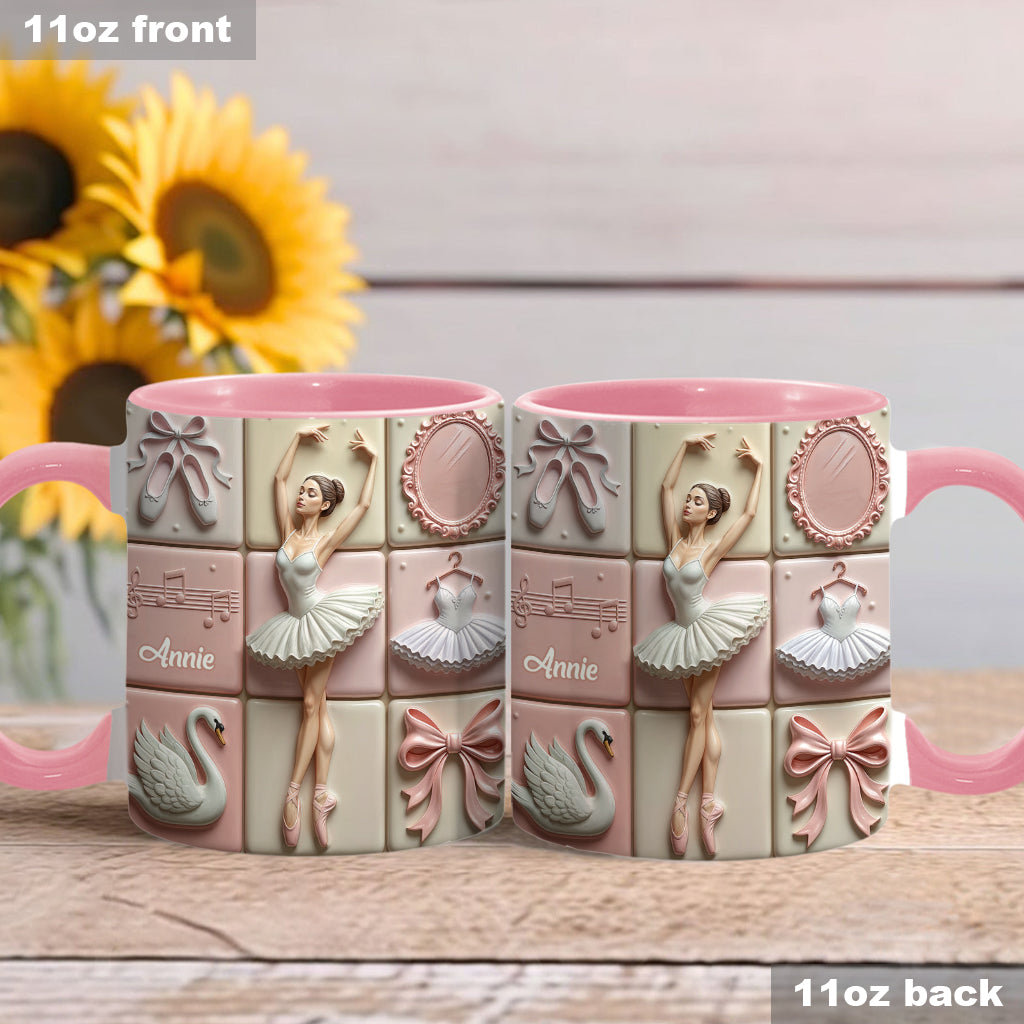 Love Ballet - Personalized Ballet Accent Mug