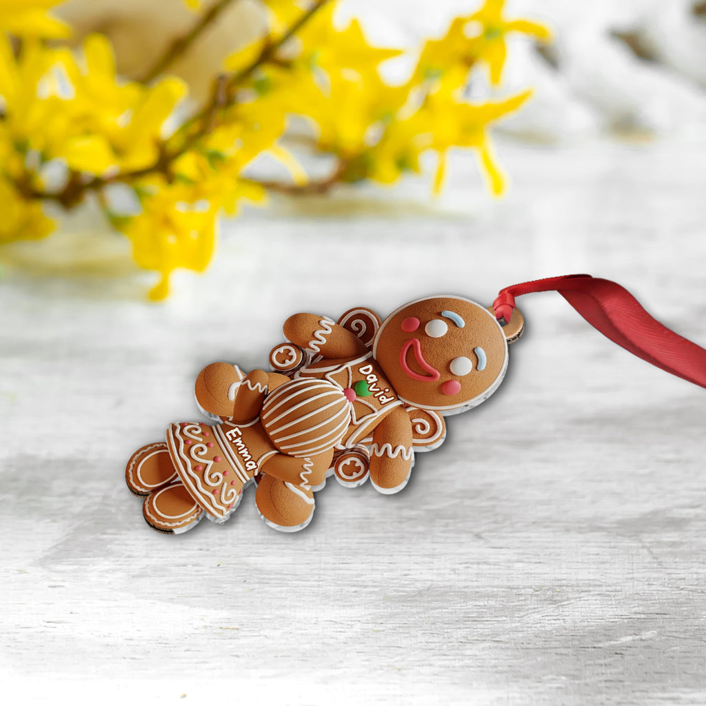 Funny Couple Gingerbread - Personalized Couple Ornament