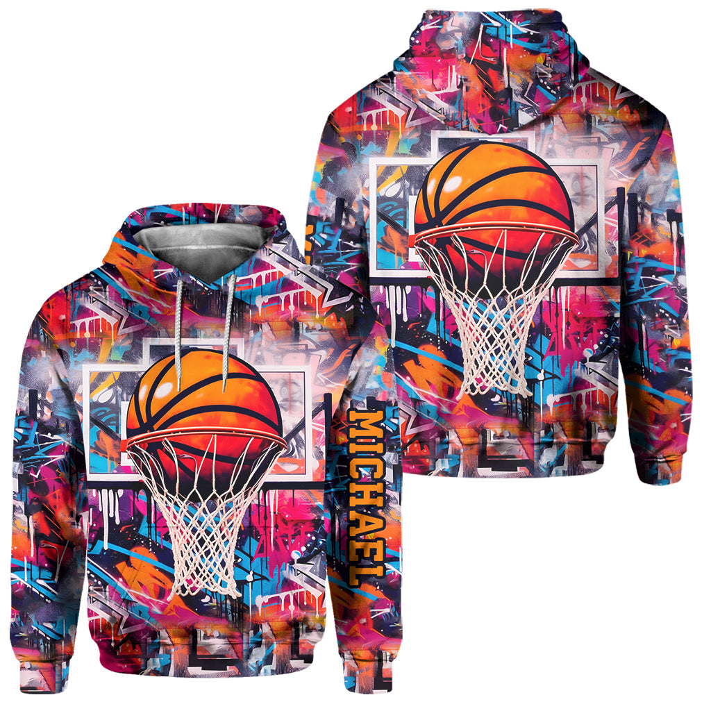 Cool Basketball Design - Personalized Basketball Hoodie and Sweatpants