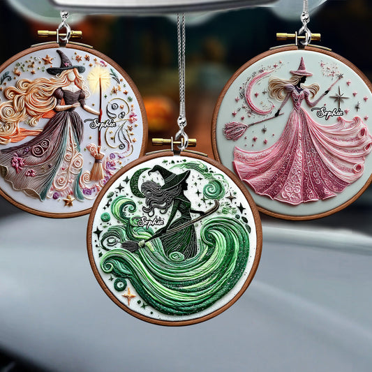 Magical Witch - Personalized Witch Car Ornament