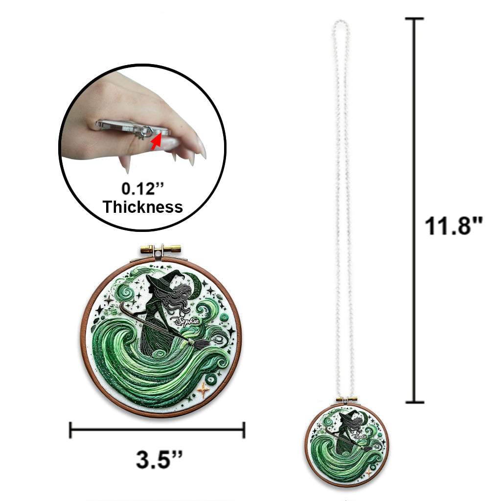 Magical Witch - Personalized Witch Car Ornament