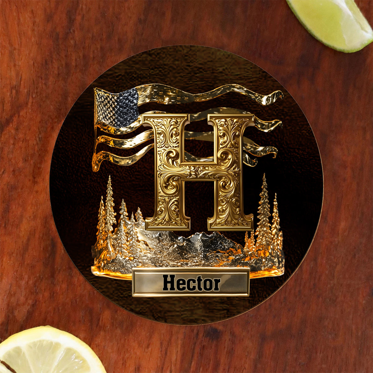 Alphabet Initial For Whiskey, Bourbon... Lovers - Personalized Whisky Whiskey Glass