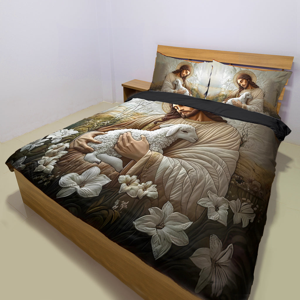 In His Arm - Personalized Christian Bedding Set