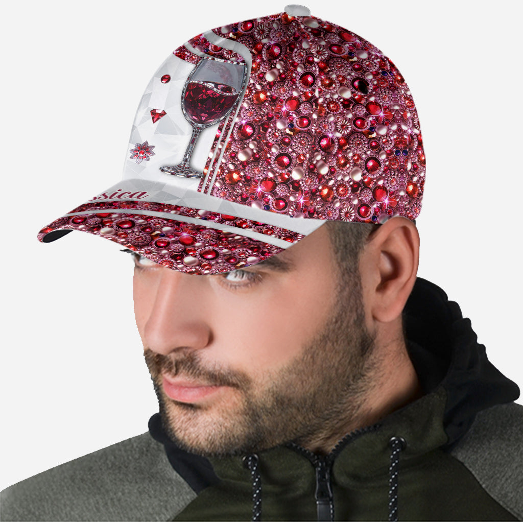 Just A Girl Who Loves Wine - Personalized Wine Classic Cap