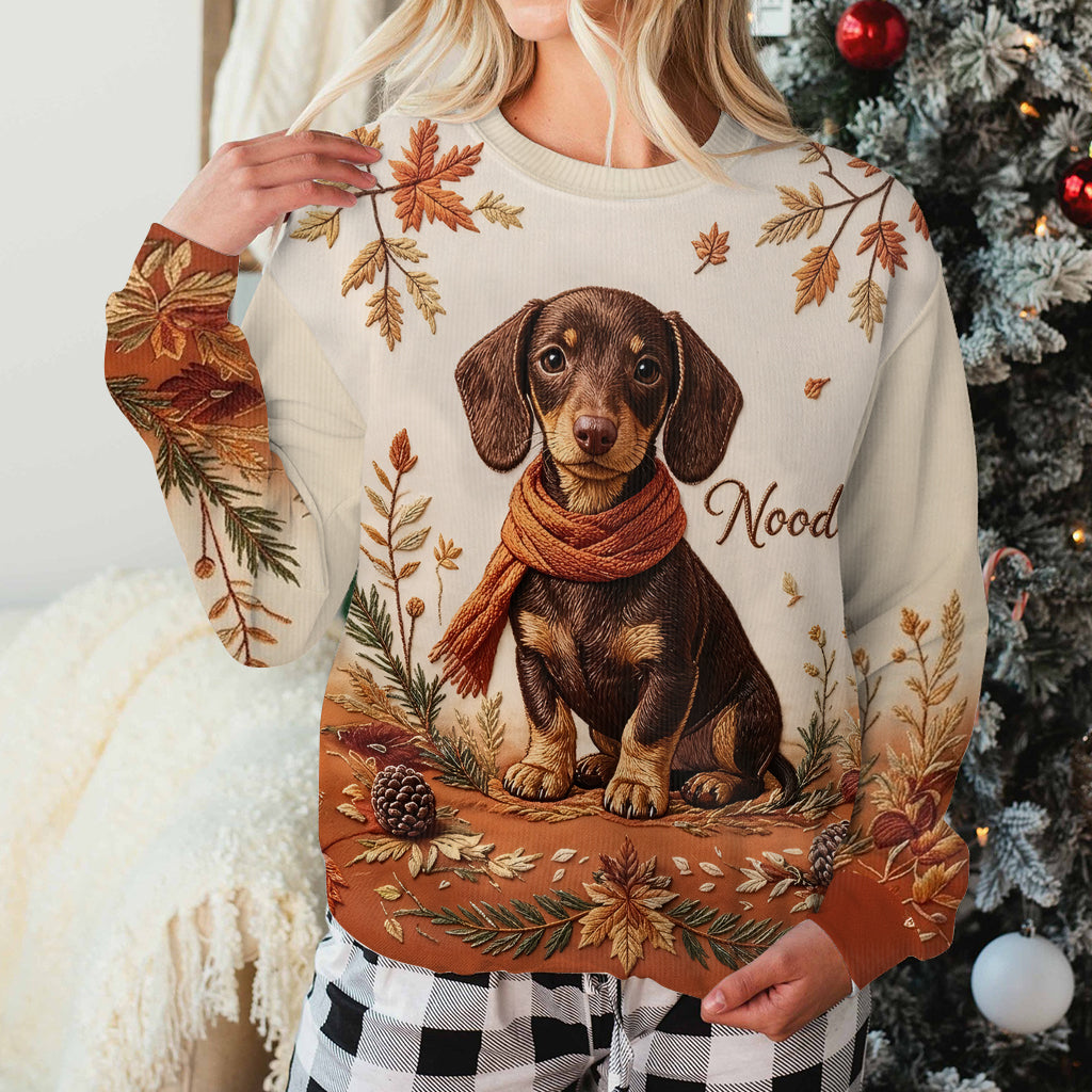 Fall Vibes - Personalized Dog Ugly Sweater