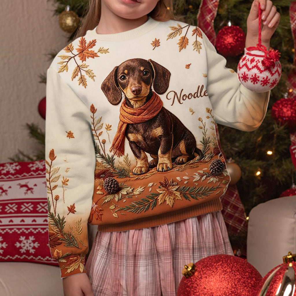 Fall Vibes - Personalized Dog Ugly Sweater