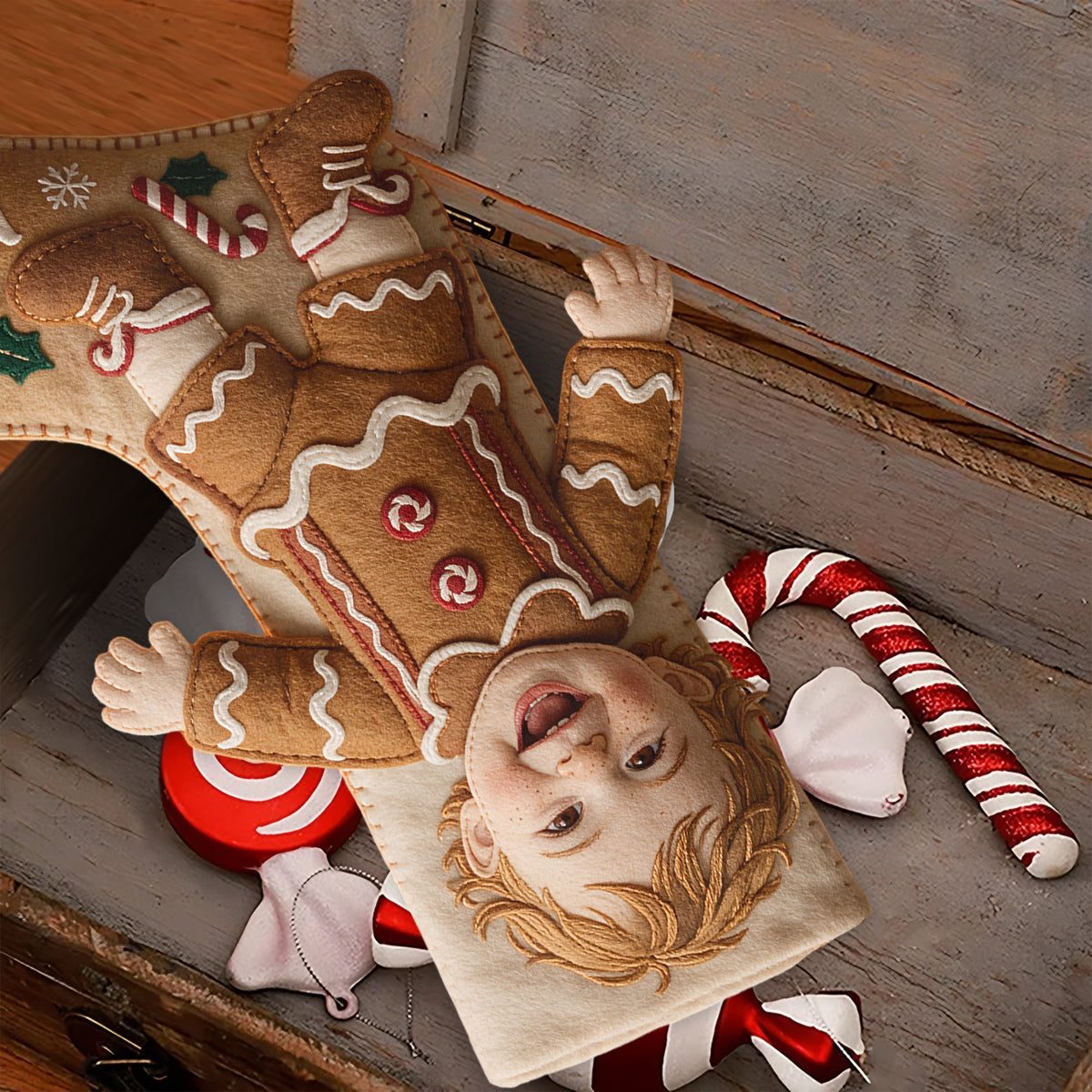 Holiday Costume Moment - Personalized Family Shaped Christmas Stocking