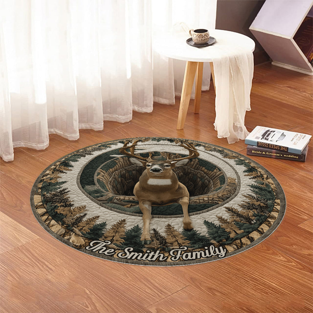 Love Hunting - Personalized Hunting Round Rug