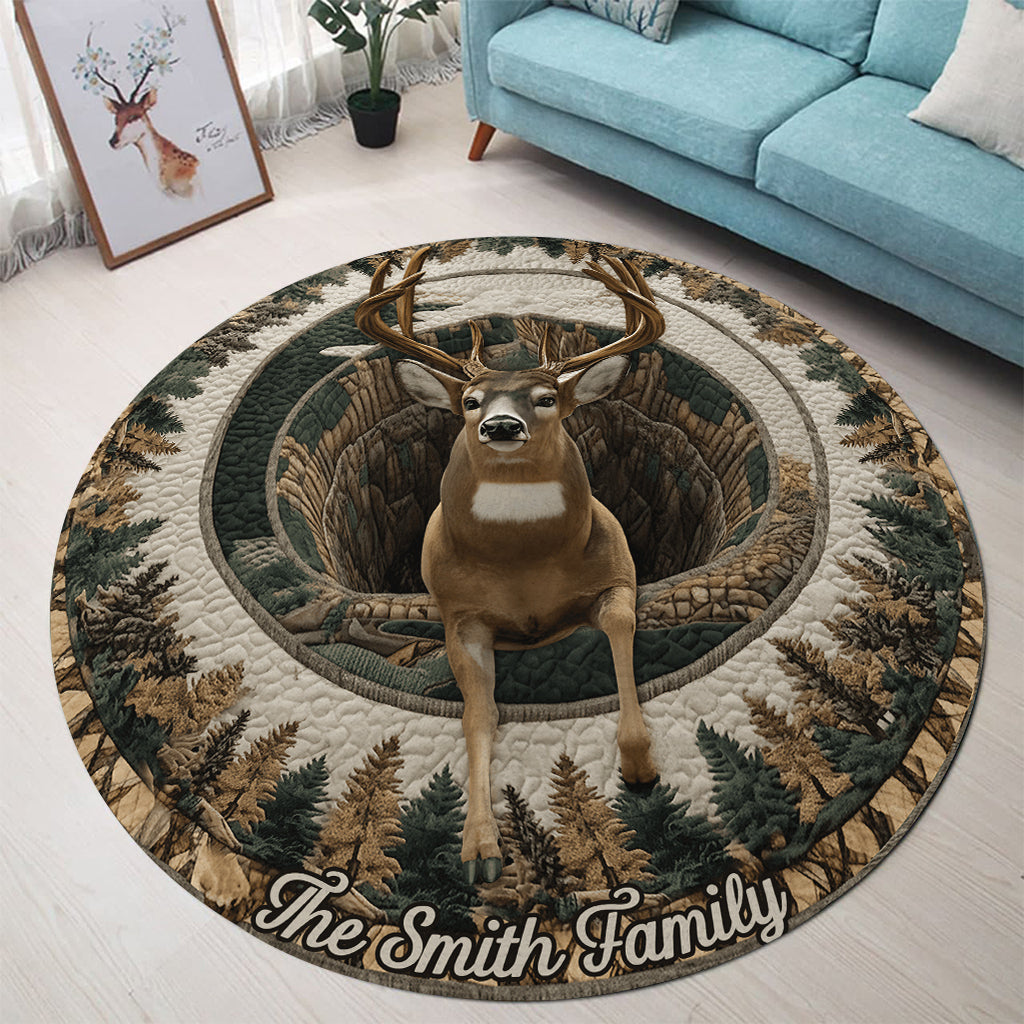 Love Hunting - Personalized Hunting Round Rug