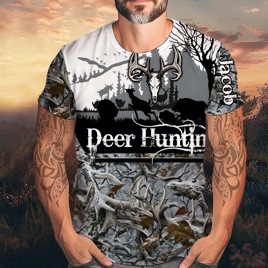 Deer Hunting - Personalized Hunting All Over Shirt