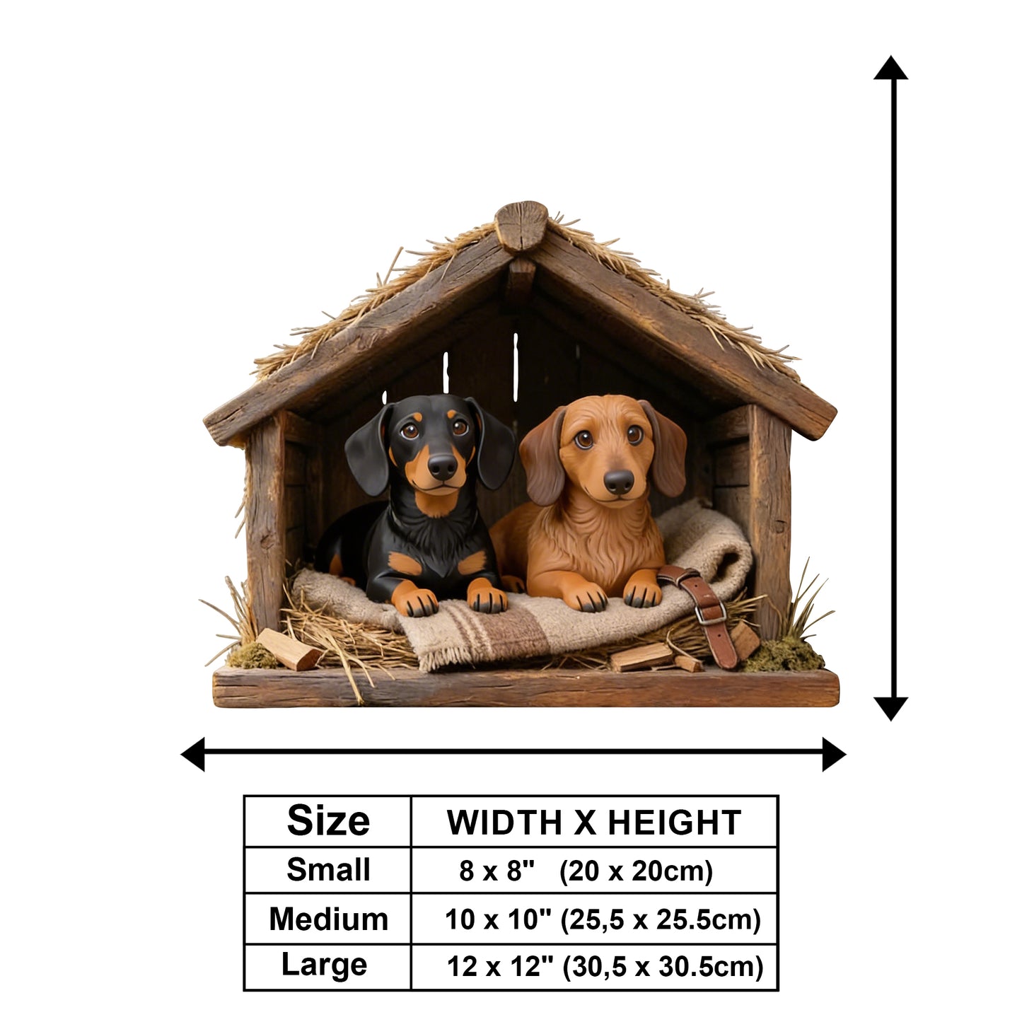 The Pet's House, Human Just Live Here - Personalized Dog Wooden Wall Mount Sign
