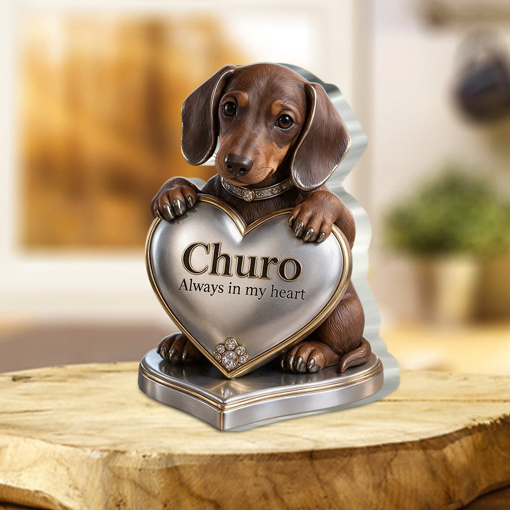 Custom Dog Lover Gift Personalized Pet Portrait Desig, Unique Dog Mom Dad Present for Puppy Owners, Cute Pet Memorial Gift, Personalized Dog Gift - Personalized Dog Custom Shaped Acrylic Plaque