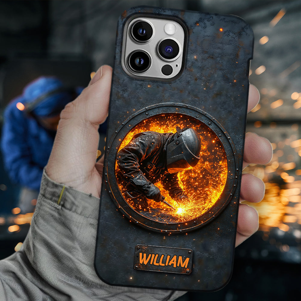 Gift For Welder Man - Personalized Welder Full Print Phone Case