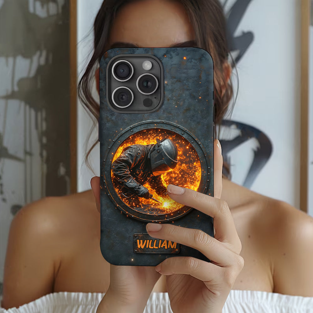 Gift For Welder Man - Personalized Welder Full Print Phone Case