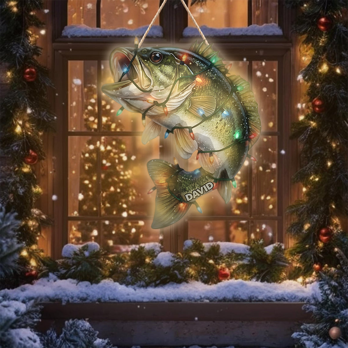 Love Fishing - Personalized Fishing LED Light Acrylic Sign