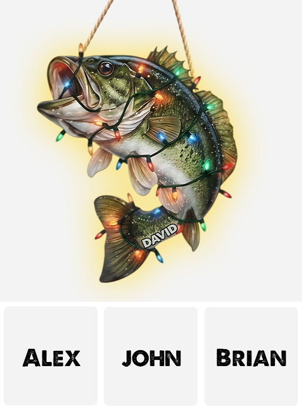 Love Fishing - Personalized Fishing LED Light Acrylic Sign