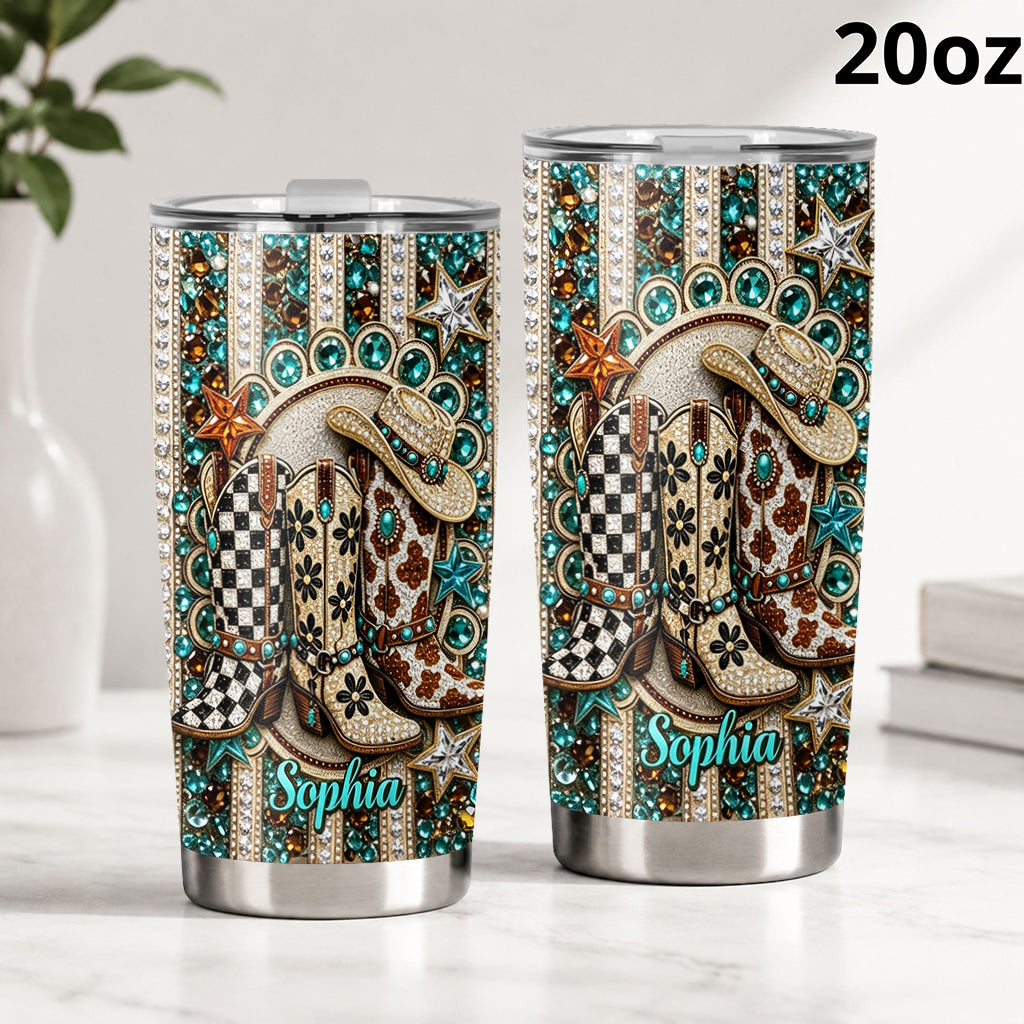 Howdy Western - Personalized Cowgirl Tumbler