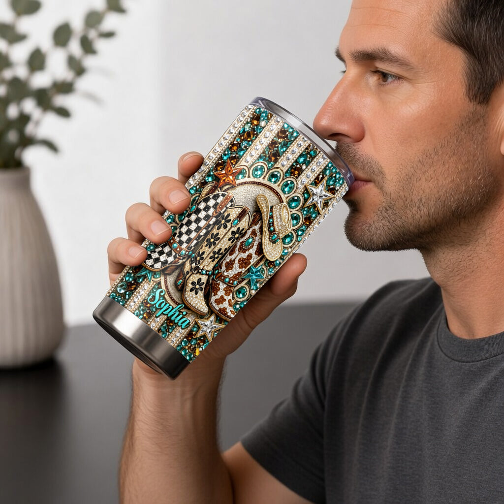 Howdy Western - Personalized Cowgirl Tumbler
