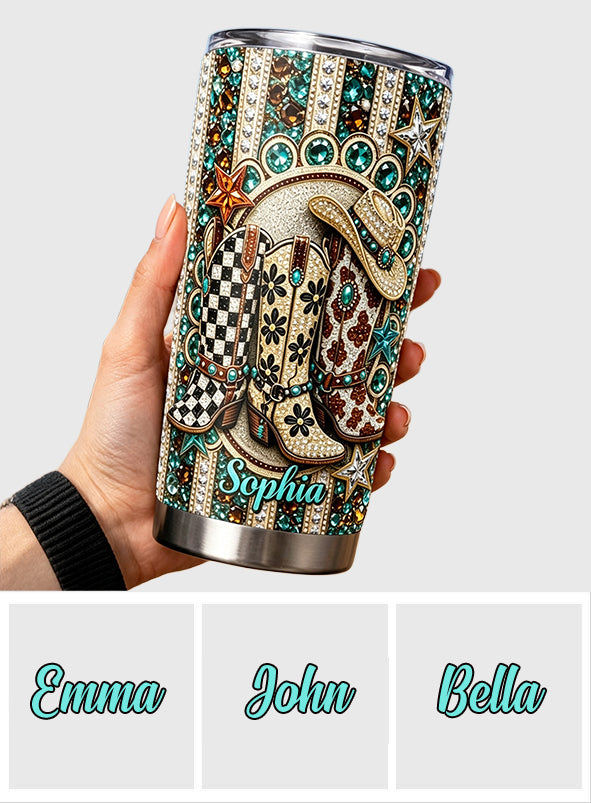 Howdy Western - Personalized Cowgirl Tumbler