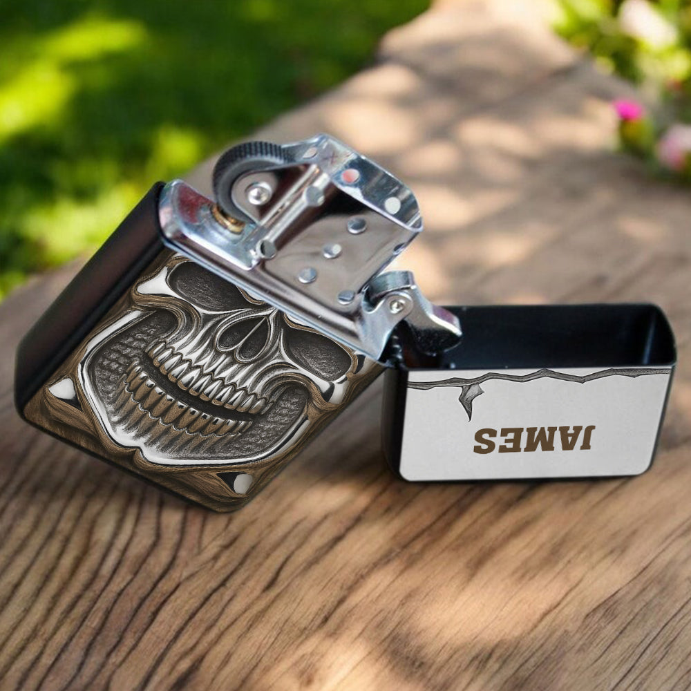 Metallic Skull - Personalized Skull Lighter
