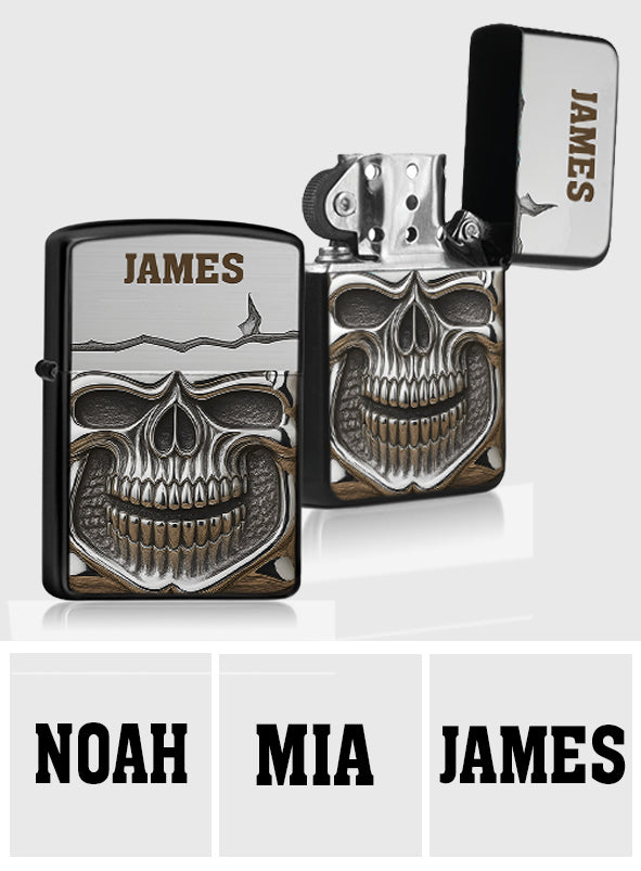 Metallic Skull - Personalized Skull Lighter