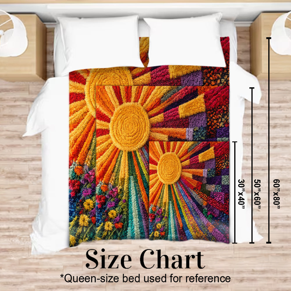 Live By The Sun - Personalized Hippie Blanket