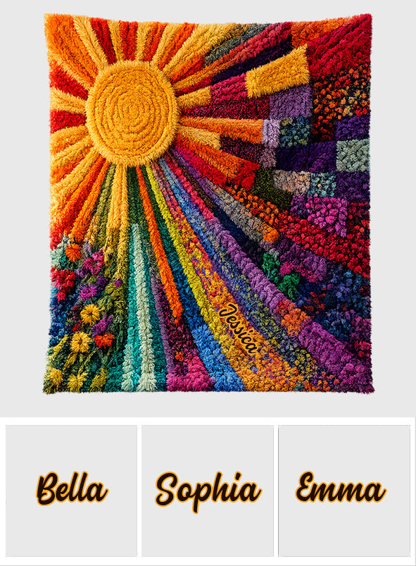Live By The Sun - Personalized Hippie Blanket