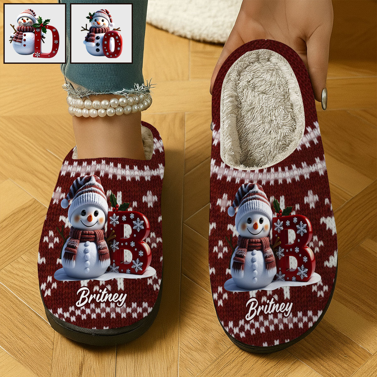 Merry Christmas - Personalized Family Slippers
