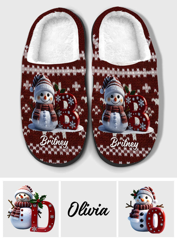 Merry Christmas - Personalized Family Slippers
